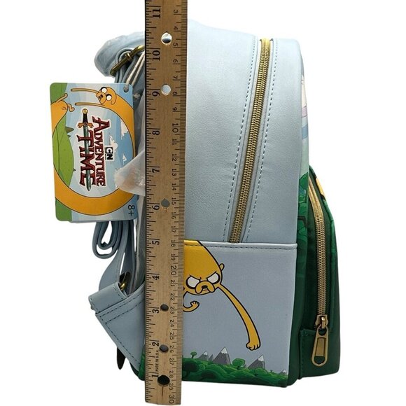 NWT Loungefly Cartoon Network Adventure Time Characters Mini Blue Backpack - Picture 13 of 13